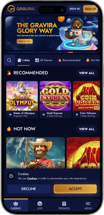 Gravira Casino App